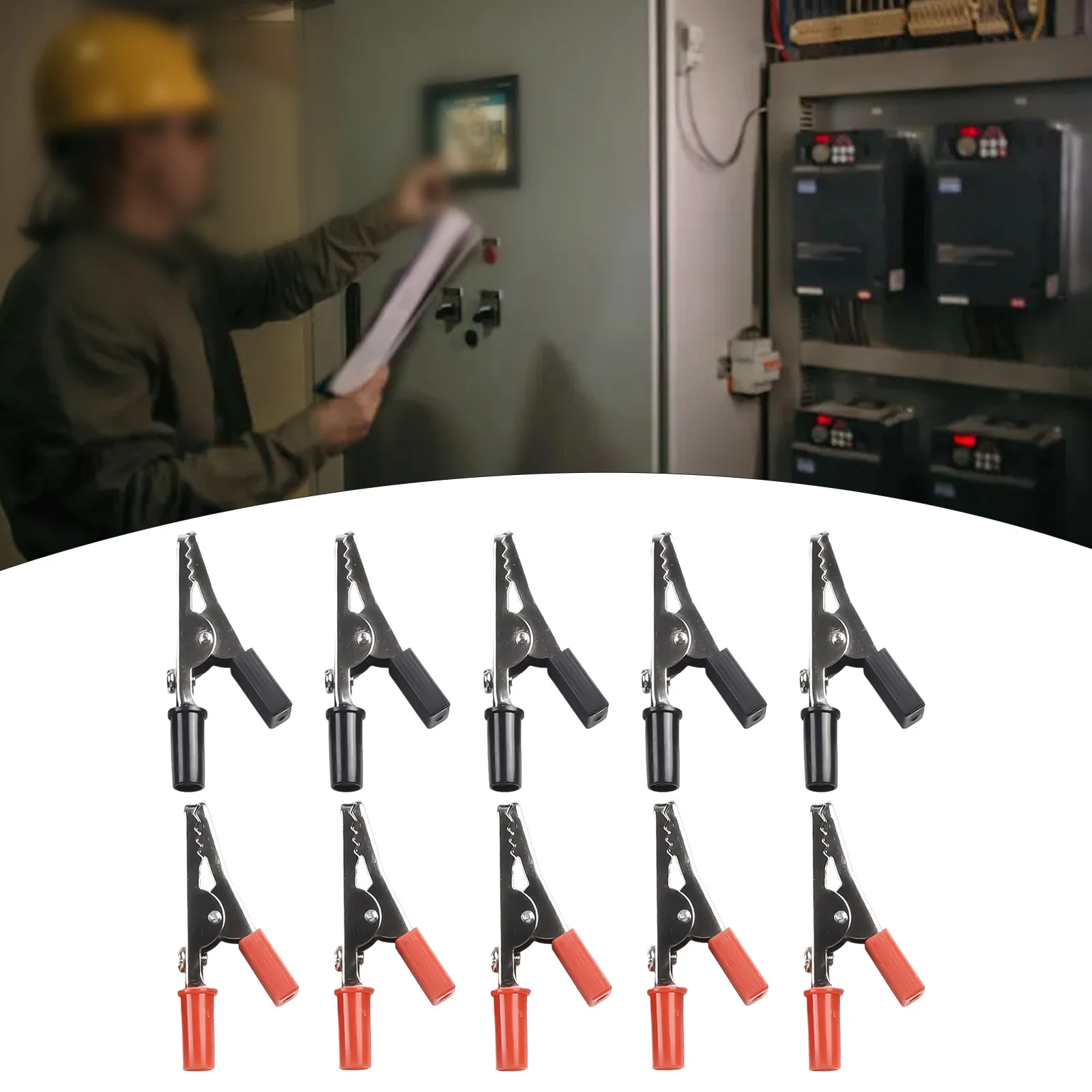5A Current Rating Insulated Crocodile Clips Electrical Battery Connectors 10 x for alligator Clamps for Reliable Connections