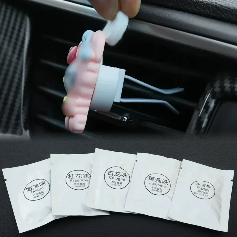 Car Air Freshener Replacement Tablet Flavor Supplement Solid Fragrance Scent Pads Perfume Refill for Air Vent Diffuser Purifier