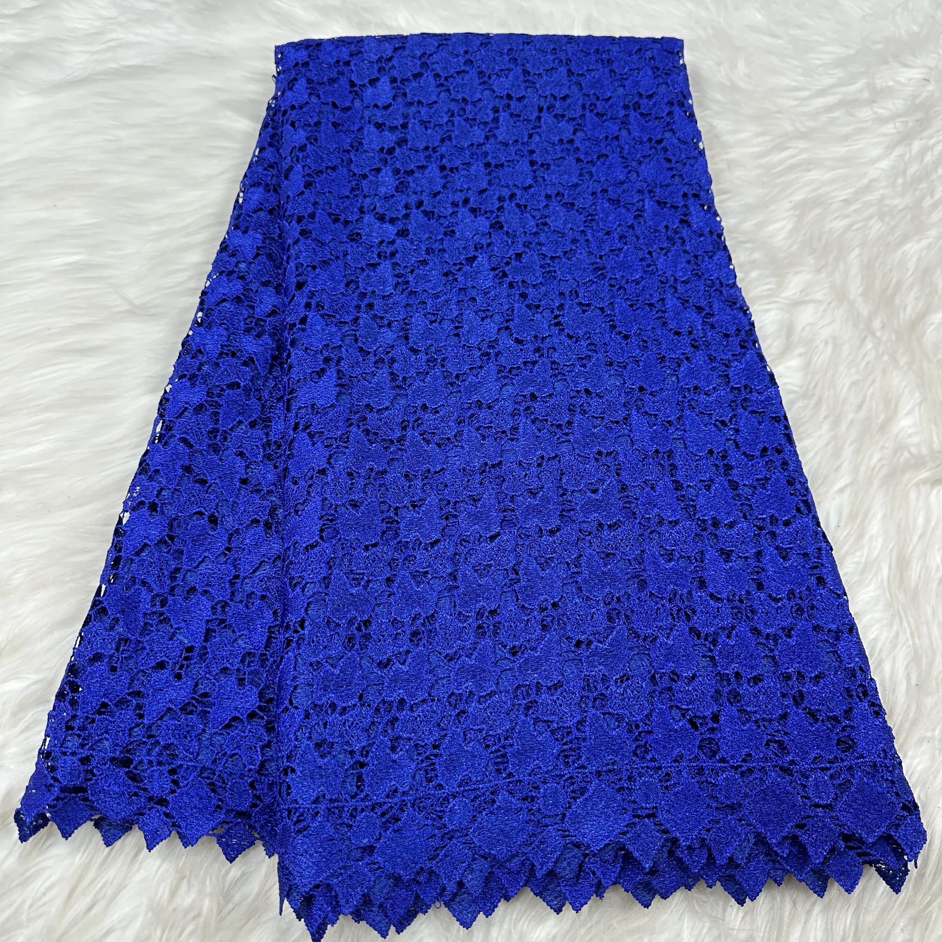 

Guipure Lace Fabric Hot Sale New African 2025 Nigerian French for High End Wedding Party Bride Sewing Dress