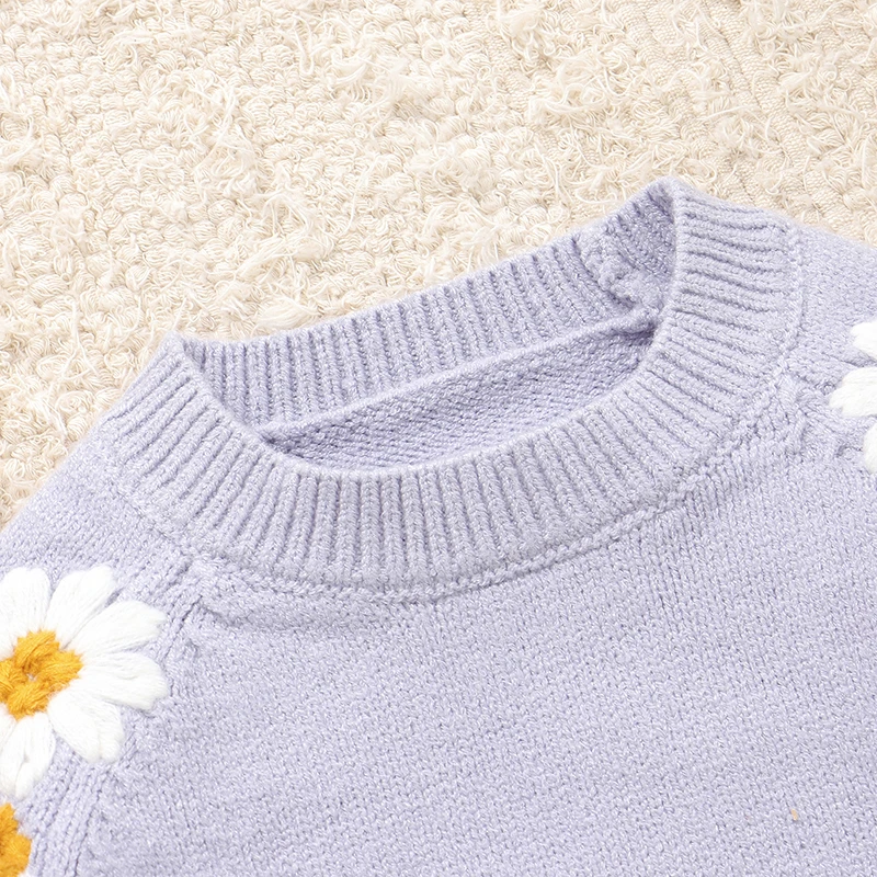 Baby Knitted Sets Autumn Winter Children's Sweaters Shirts Tops+Pants Outfits for Infant Girls 1-3Y Toddler Outwear Costume 2pcs