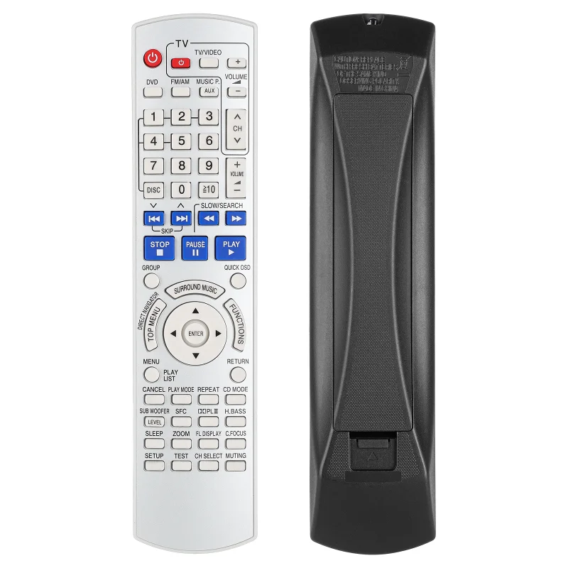 Control remoto EUR7662Y30 para Panasonic, compatible con el sistema estéreo de cine en casa con DVD de Panasonic SA-HT740 SA-HT743 SA-HT744 SA-HT