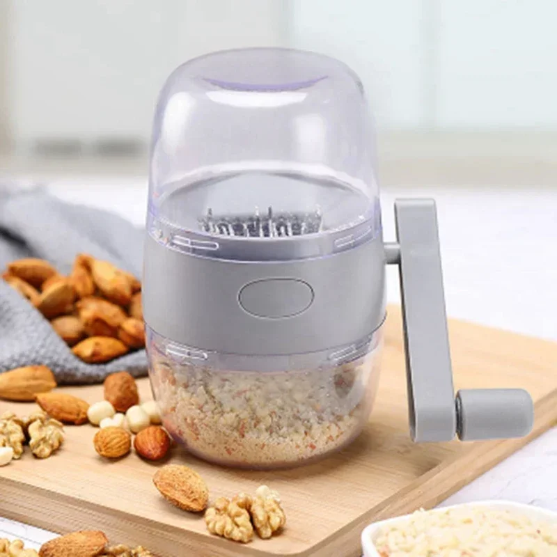 Garlic Chopper Nut Grinder Nuts Walnut Masher Manual Multifunctional Hand-Crank Food Shredder Kitchen Tools Dried Fruit Crushe