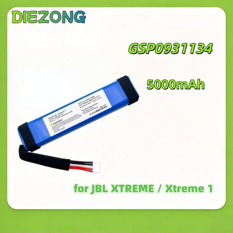 7.4V 5000mAh Battery GSP0931134 Speaker Battery for JBL XTREME / Xtreme 1 Wireless Bluetooth Batteries Long‑Lasting Battery Life
