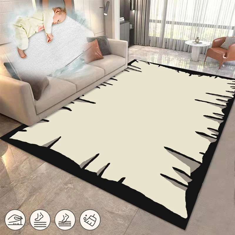 Modern Minimalist Carpets for Living Room Sofas Fashion Area Rugs Bedroom Room Decor Large Size Anti-skid Floor Mat 140x200cm