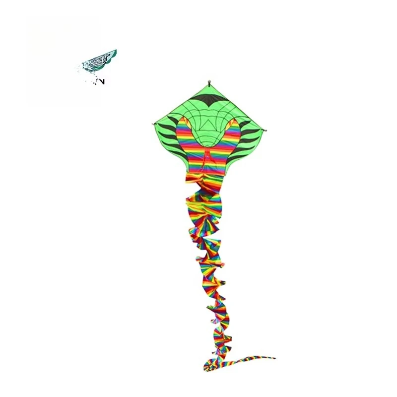 High Quality 3D Long Tail Kite Surfing Orange 50m Serpentine Adult Kite