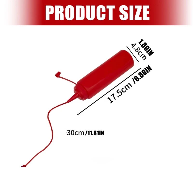 Garrafa ketchup truque novidade com função esguicho seguro para celebração evento 15UB