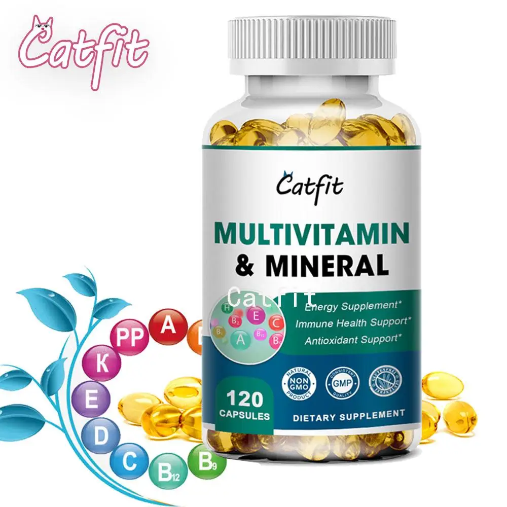 Catfit MultiVitamin & Mineralien Kapsel Anti-alopezie Haut Reparatur leber Gesundheit & Energie Pflege Verbessern anämie Gesundheit ergänzungen