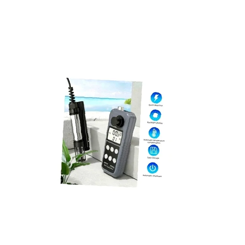 AE86061 Multiparameter DO/PH/Temp/Ammonia/Nitrite Dissolved Oxygen Meter Water Quality Tester for Aquarium Aquaculture Fish Tank