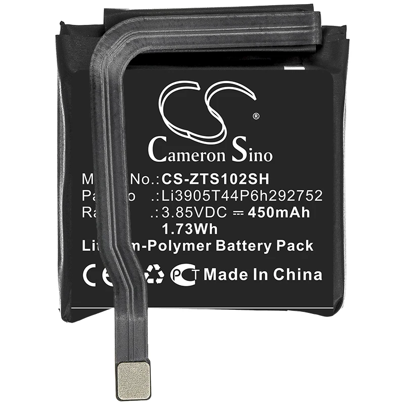 

Li-Polymer Smartwatch Battery for Nubia,3.85v,450mAh,Alpha SW1002,Li3905T44P6h292752