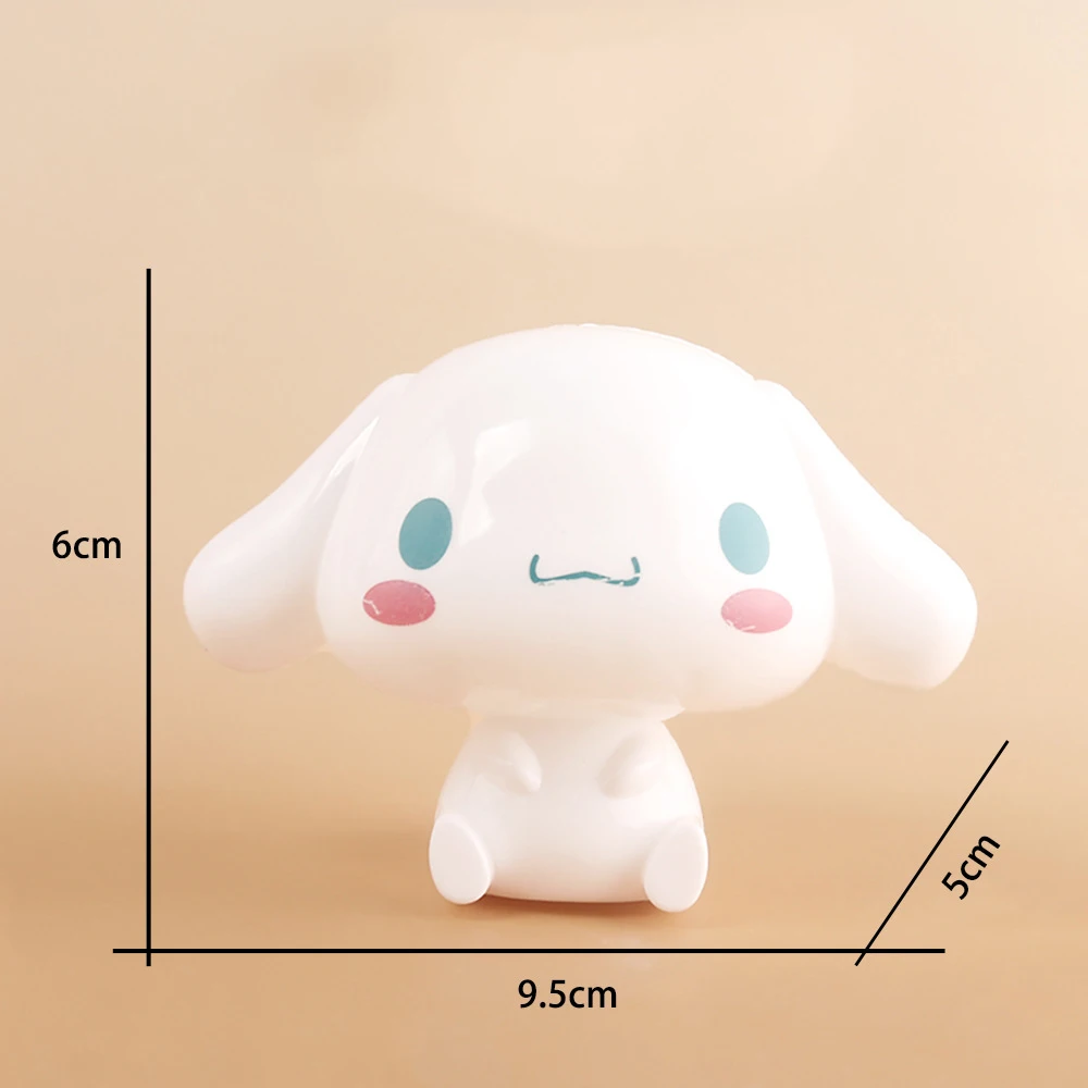 Sanrio Anime 8Cm şekil Cinnamoroll Girls mi bebek Kawaii Diy kek dekorasyon noel doğum günü hediyeleri kızlar için çocuk