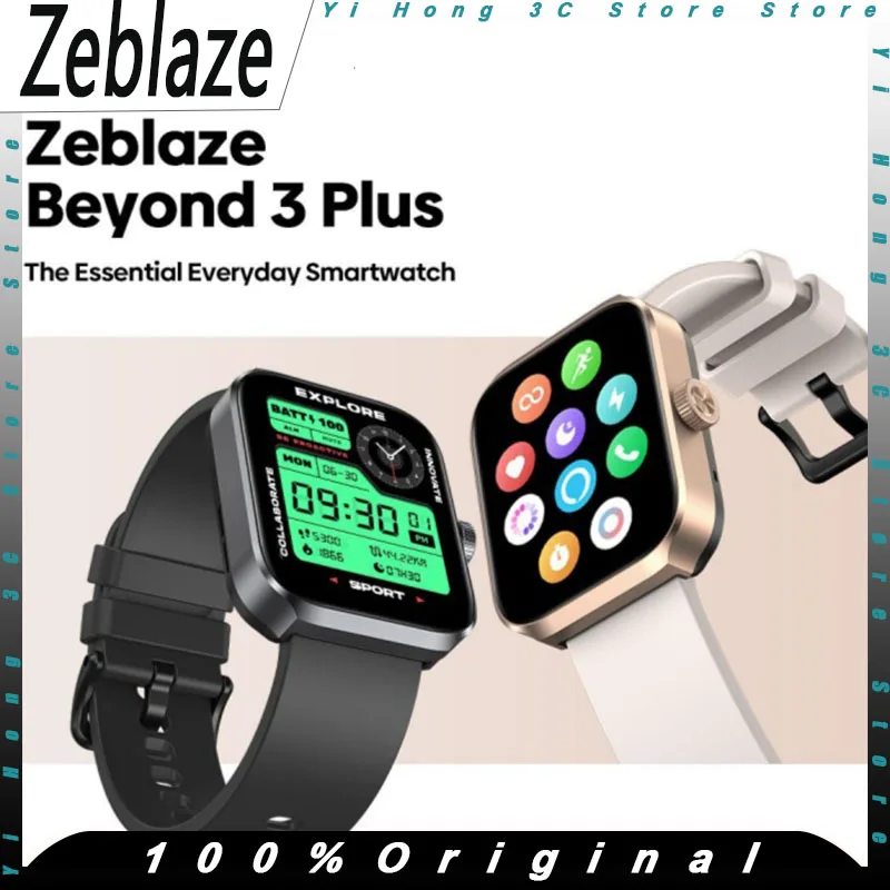

Zeblaze Beyond 3 Plus GPS Смарт-часы 1,78 дюйма AMOLED Водонепроницаемые Встроенные Amazon Alexa Сделать/прием телефонных звонков Смарт-часы на заказ