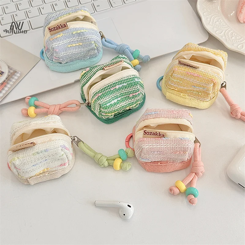 1PC Cute And Portable Coin Purse Wireless Bluetooth Earphone Protective Case Wallet