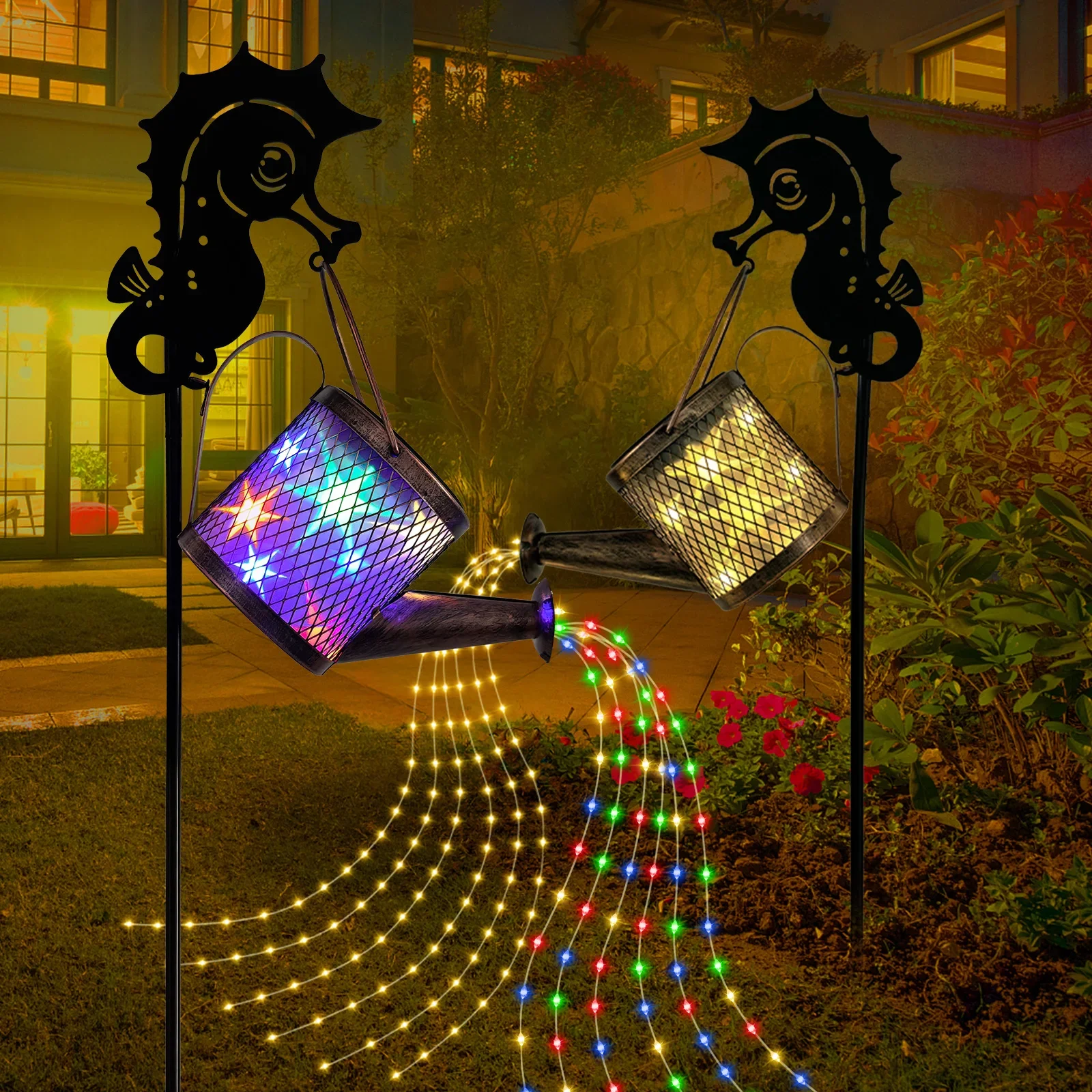 태양 물을 수 빛 야외 방수 샤워 빛 홈 외부 산책로 정원 파티오 장식에 대 한 장식 태양 조명