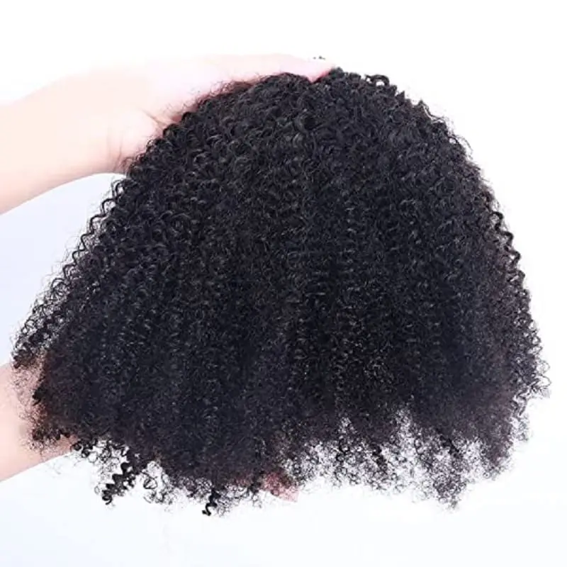 Kinky Curly I Tip Hair Extensions Microlink Human Hair Extensions Super Double Drawn Kinky Curly I Tip Hair Extensions #1B