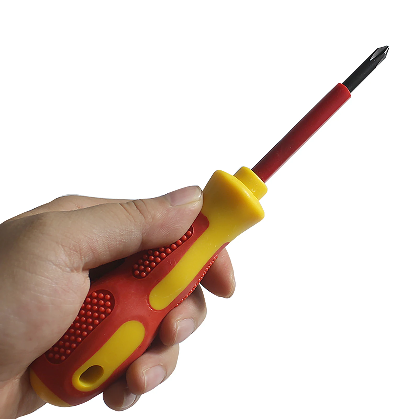 High Voltage Magnetic Slotted Screwdriver Cross Slotted Portable Anti-skid Screw Driver Non-slip Handle Home Accessory