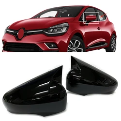 For Renault Clio 4 2012 - 2019 Door Side Wing Rearview Mirror Cover Cap Trim Pair With Light Gap 2013 2014 2015 2016 2017 2018