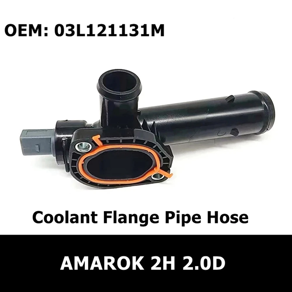 Automotive Coolant Thermostat with Temperature Sensor Thermostat Water Connection for AMAROK 2H 2.0D 2010 03L121131M