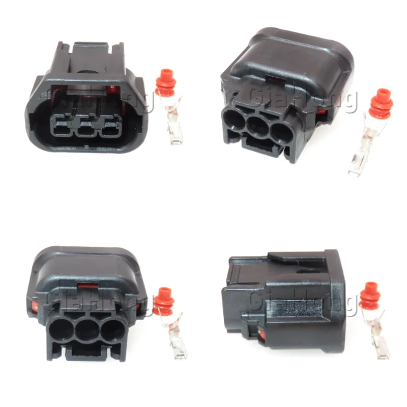 1 Set 3 Ways AC Assembly 6189-7494 Car LED Fog Light Wire Socket For Honda Automobile Running Lights Headlight Speaker Connector