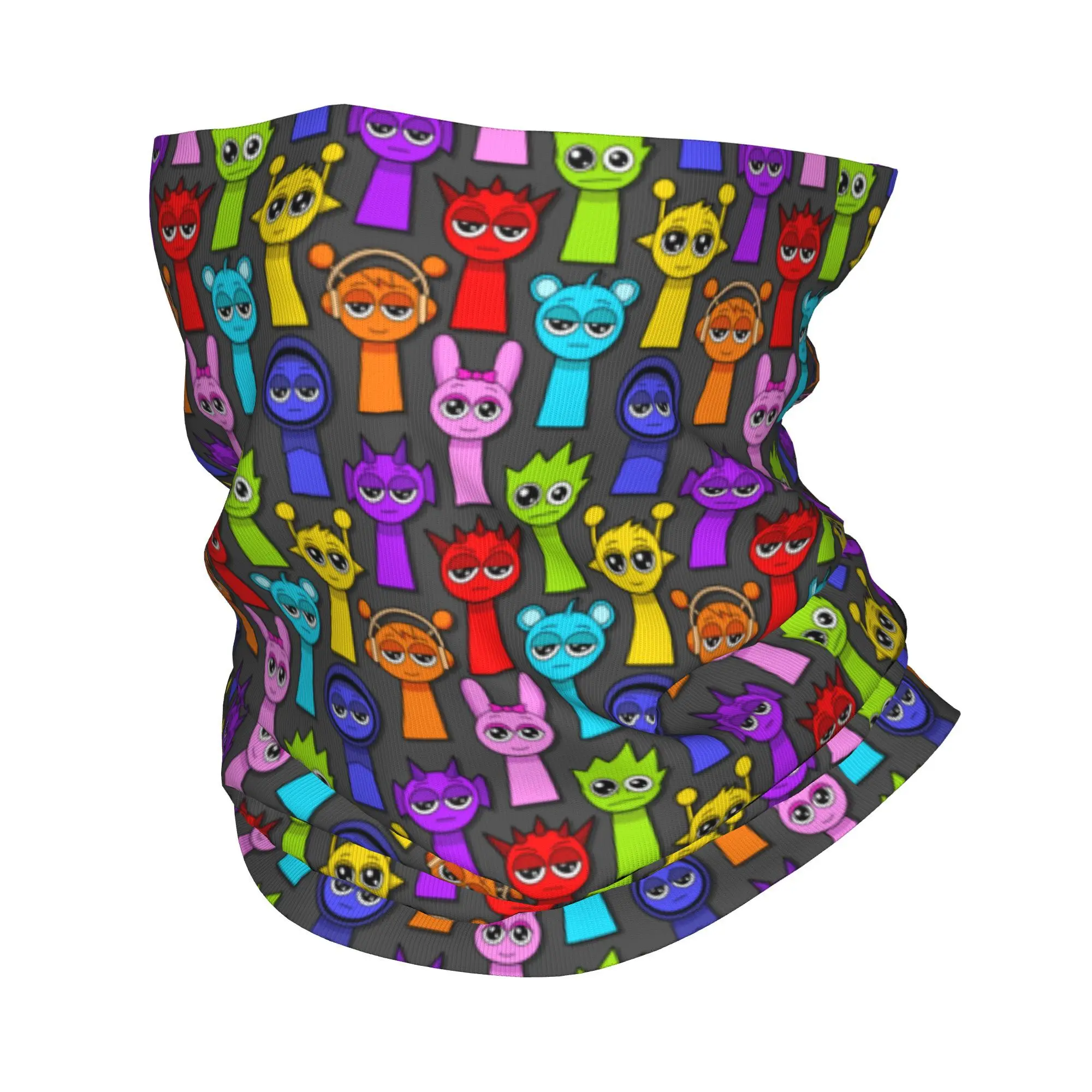 

Бандана с рисунком Sprunki Incredibox, гетры с принтом, волшебный шарф, теплый шарф для рыбалки для мужчин, женщин, взрослых, ветрозащитный