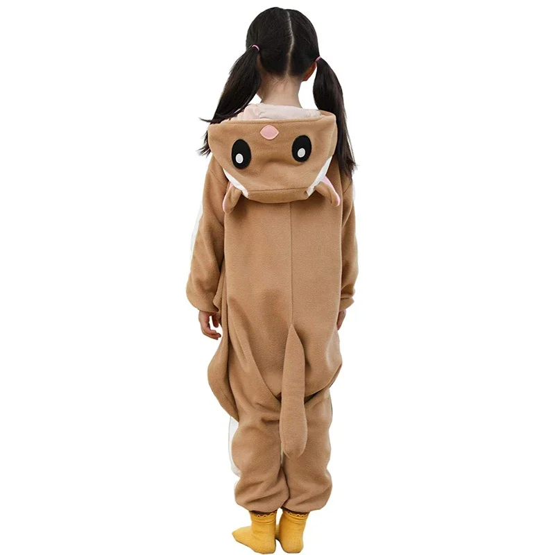 Kids Flying Squirrel Onesie Adult Women Men Kigurumis Pyjamas Animal Cartoon Pajama Homewear Halloween Cosplay Party Costume XXL