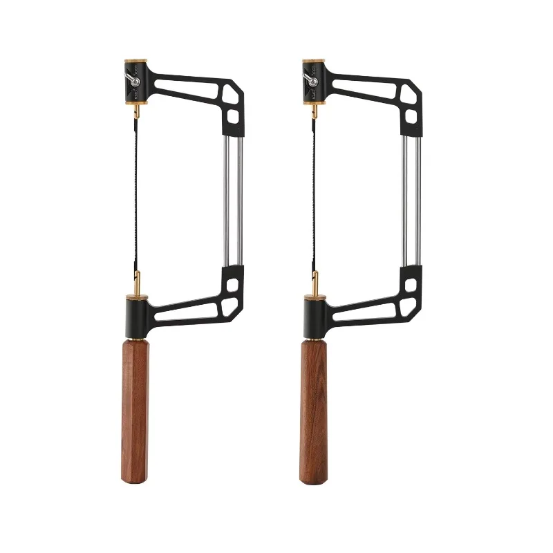 Serra de cópia de estrutura de alumínio de grau industrial com alça de madeira com trava automática para metal e marcenaria para aplicações plásticas