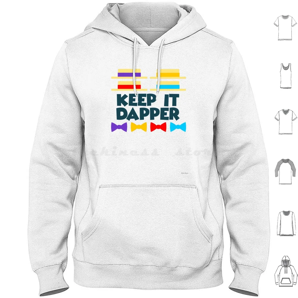 Sudadera con capucha Keep It Dapper de algodón de manga larga Main Street Usa Dapper Dan Dans Barbershop Music Quartet Retro Vintage