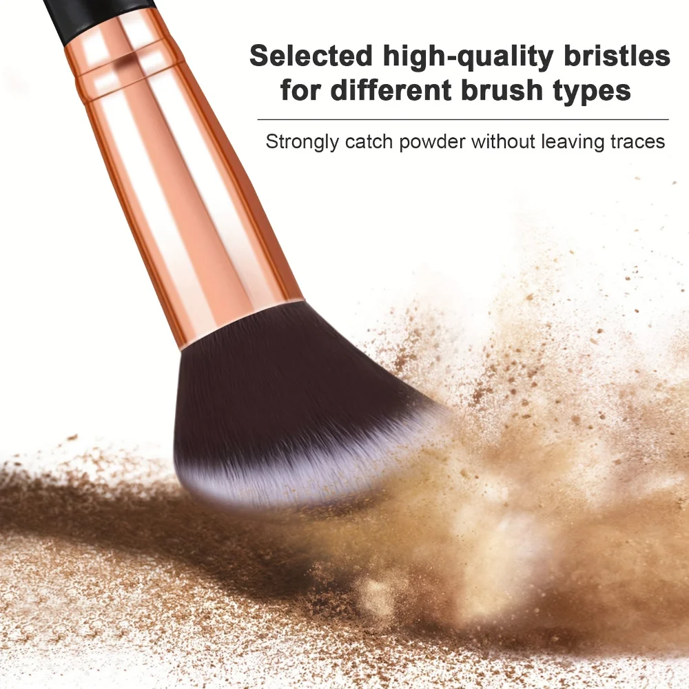 Makeup Brushes Set 10pc Marble Makeup Brush Professional Cosmetic Powder Eye Shadow Foundation Blush Blending Travel Beauty Tool