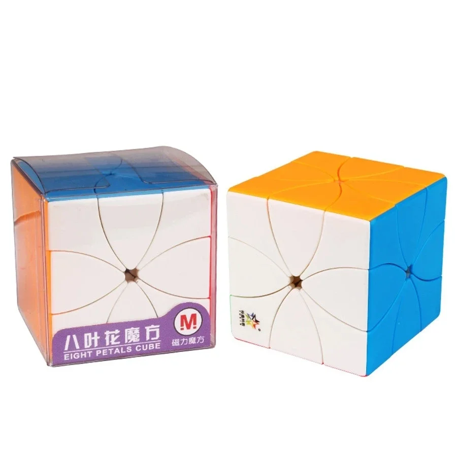 

Yuxin Alien 3x3 Magic Cube Eight Leaf Flower Magnetic Colored Magic Cube Children Educational Toys Magic Cube Puzzl Kids Gifts