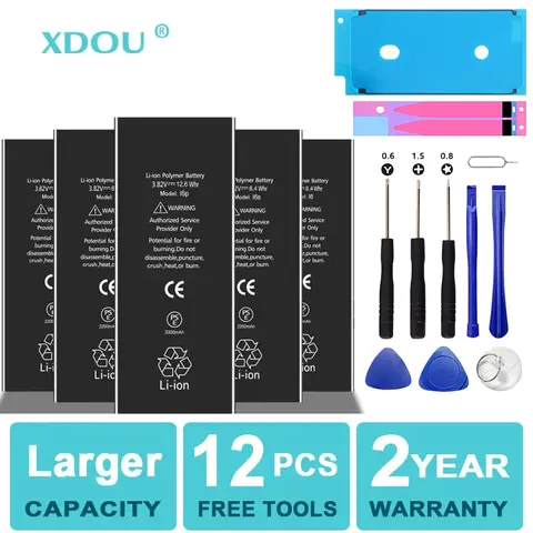 iPhone 5S 5 6S 6 7 8 Plus X SE SE2 XR XS 11 12 13 Mini Pro Max 교체 용 고용량 전화 배터리 Bateria 4 4S 7 도구 Best5