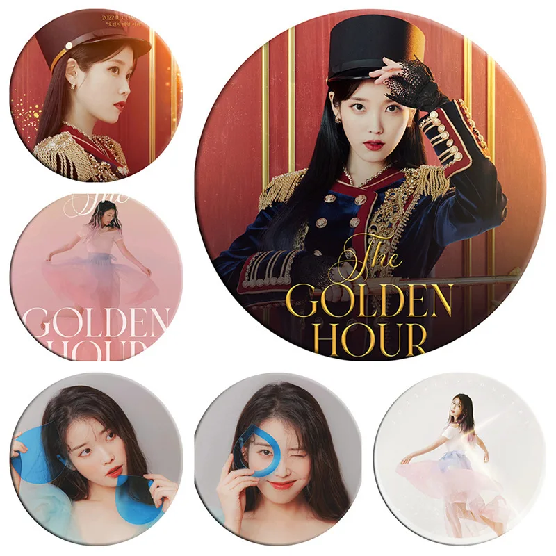 

IU Li Zhi'en's "THE GOLDEN HOUR" Concert Emblem Mirror Keychain Pendant Peripheral