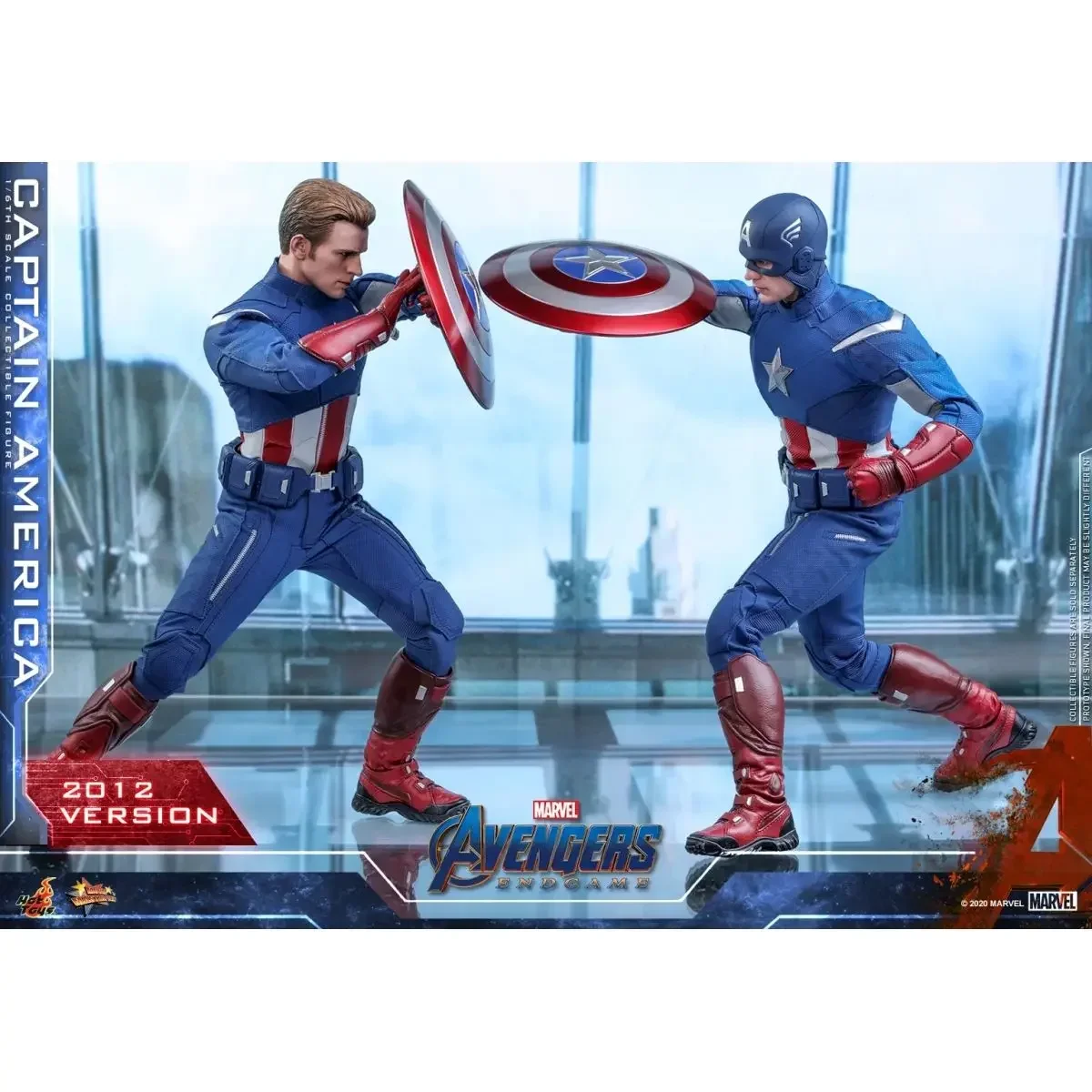 

Hottoys Ht Mms563 Avengers 4 Endgame Captain America 2012 Mobile Soldiers Collection Model Ornament Toys Creative Gift