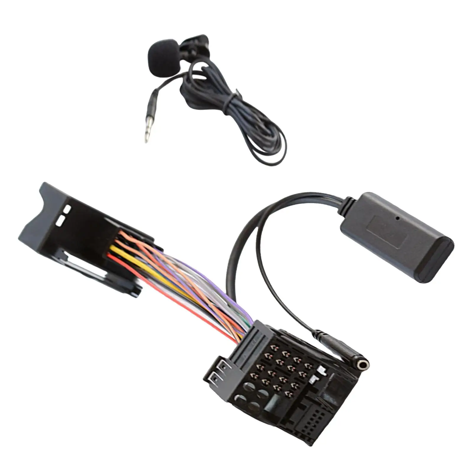 Car Bluetooth Audio Adapter, with Microphone, Handsfree Call Stereo AUX‐in