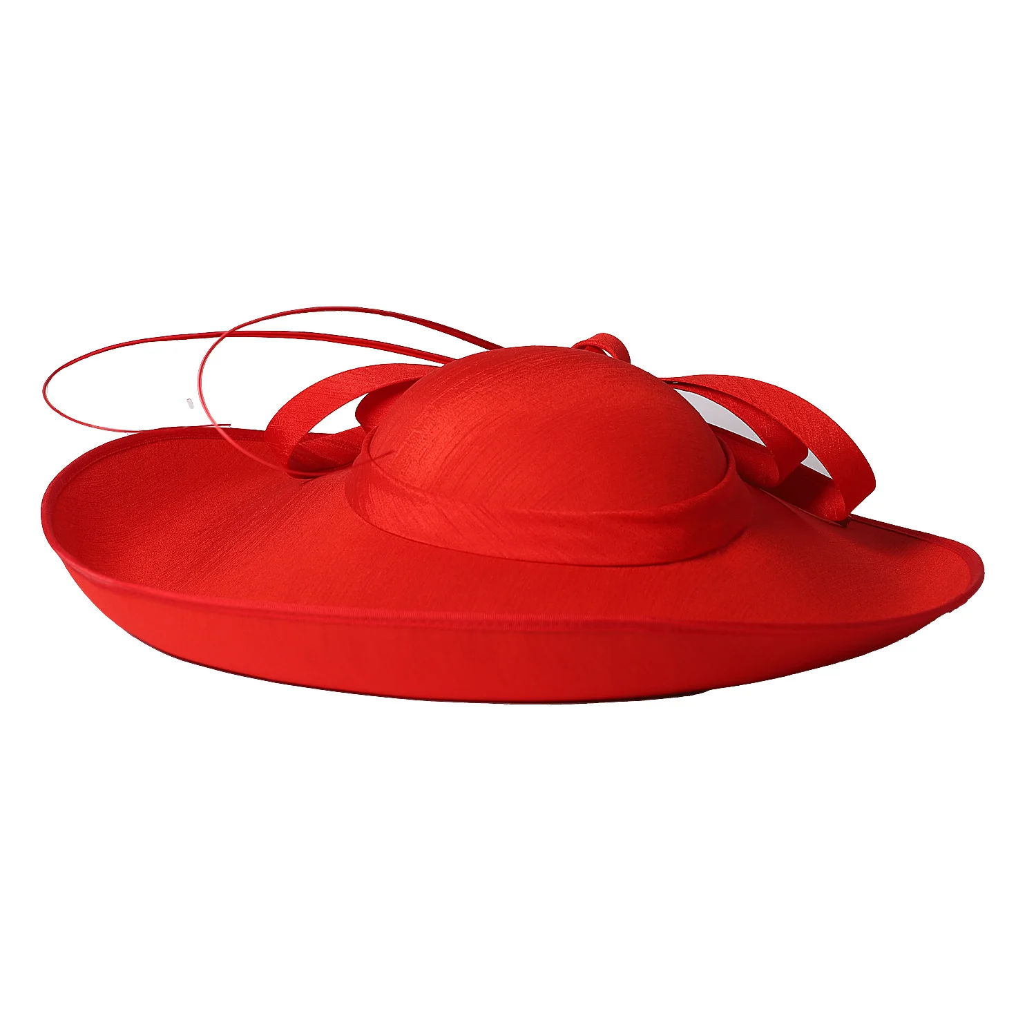 Adjustable Sinamay Fedora Hat with Bow, 58-60cm Head Circumference Funny Party Festival Hat - High Quality Derby Sinamay Hats main image 4