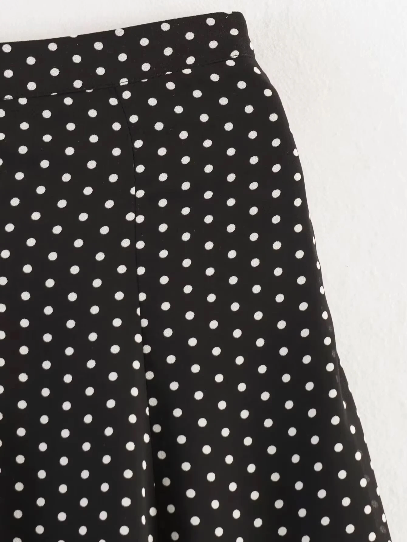HH Damen Eleganter Polka-Dot-Print Rockanzug Langarm-Oberteil mit Schleife und Schnürung Schicker Plissierter Langer Rock 2026 Mode Streetwear – Detail 17