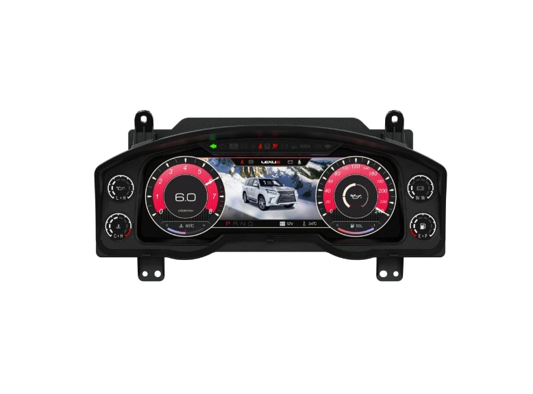 12.3 inch Car Digital Dashboard LCD Instrument Panel Speedometer Car Cluster For 2016-2024 Lexus LX570