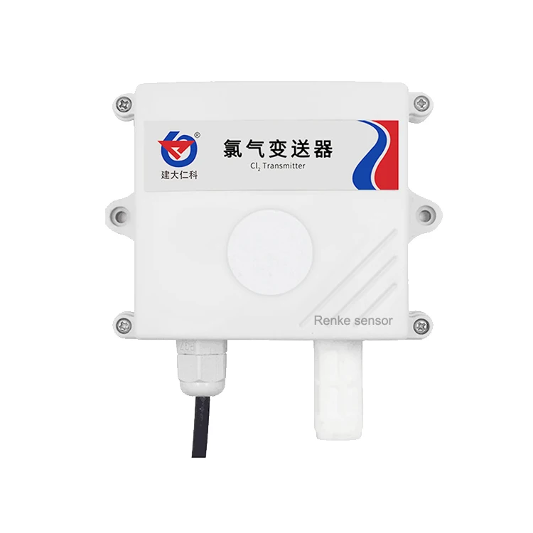 산업용 온라인 Cl2 센서 출력 신호 4-20ma Rs485 염소 가스 누출 감지기