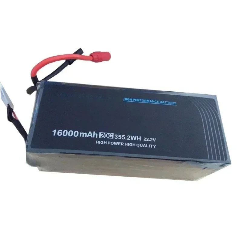 Lipo Battery Agriculture Sprayer 16000mah 20C 22.2V 6S Black For Agricultural 3months-1year CN;GUA 2.1kg