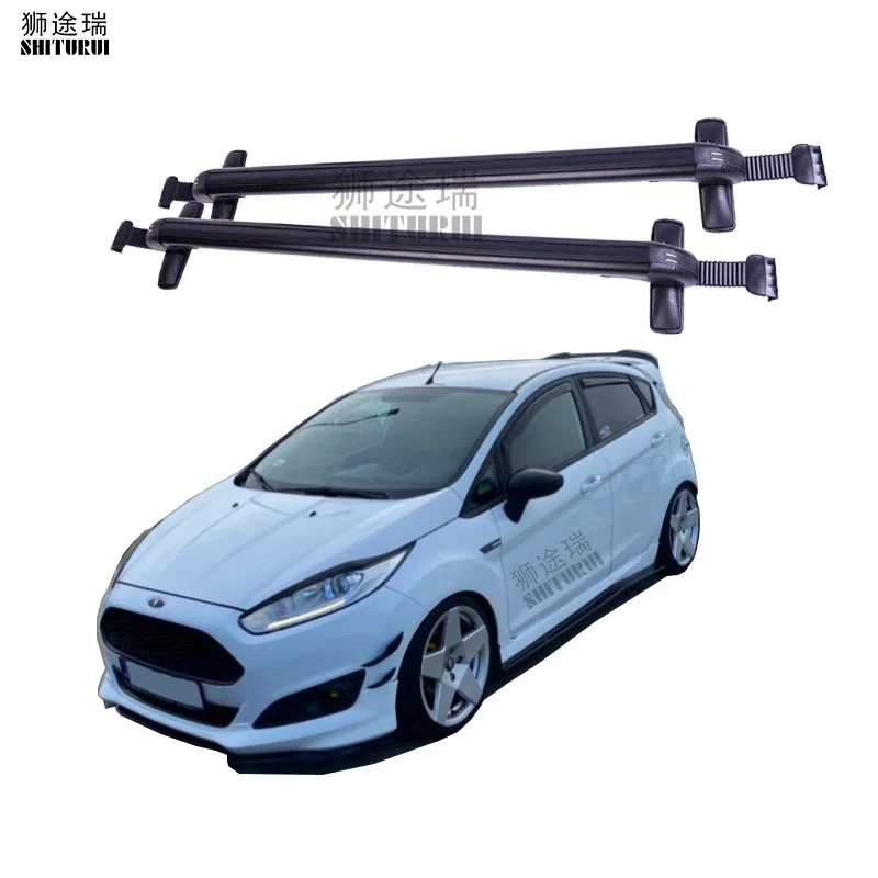 2Pcs Roof bars For Ford Fiesta MK7 2013+ Alloy Side Bars Cross Rails Roof Rack Luggage