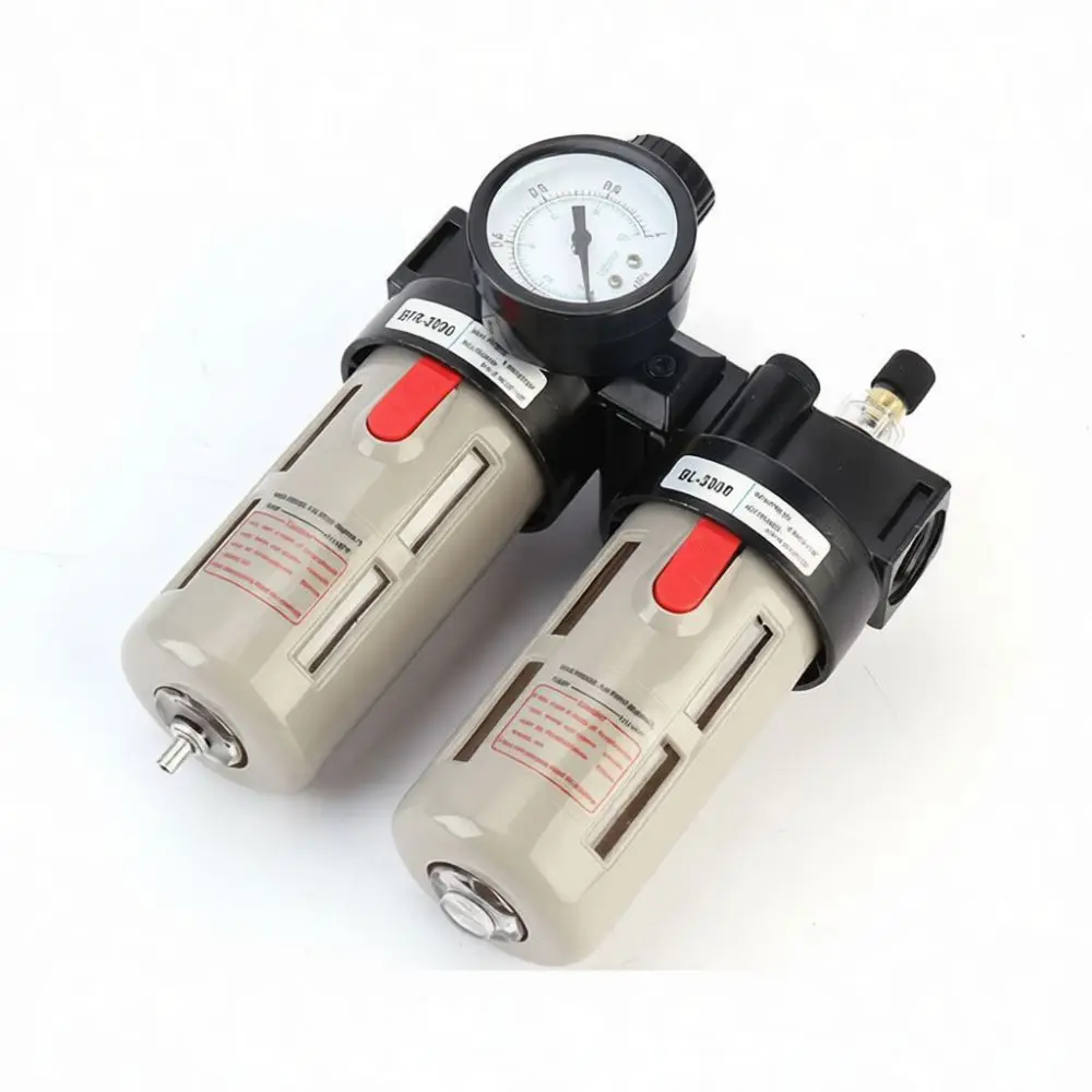 AFC2000 Pneumatic Air Preparation Unit Filter Regulator Lubricator Combo Industrial Compressor Pressure Gas Relief Valve