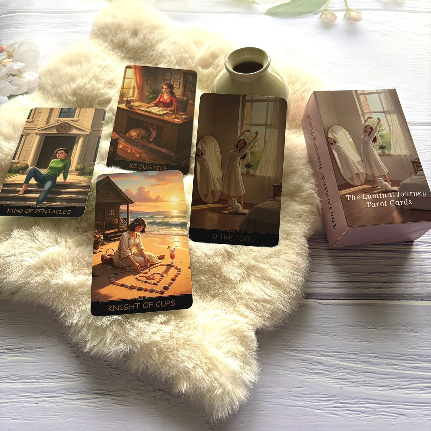 

Original 78 Tarot Cards 70*120mm Includes a general English PDF guide; themes of personal growth and self-reflection.