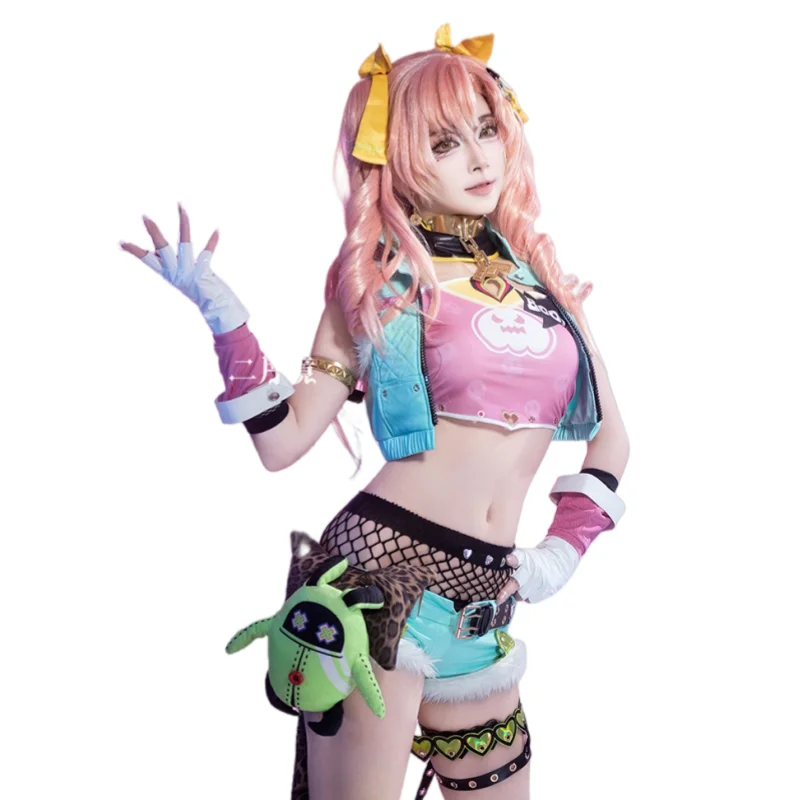 

Игра Zenless Zone Zero, новый костюм для косплея, Николь Демара, полный комплект, униформа кролика, парик, включает куклу Bangboo, подарки Doujin