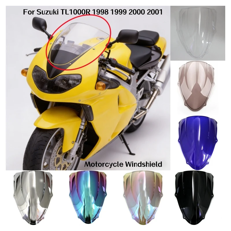 For Suzuki TL 1000 R Motorcycle Windshield Windscreen Double Bubble air deflector For Suzuki TL1000R 1998 1999 2000 2001 2002