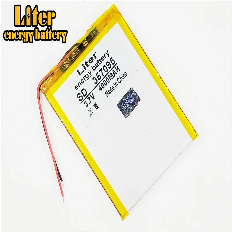 

3.7V 4000mah (polymer lithium ion battery) Li-ion battery for tablet pc 7 inch MP3 MP4 [357095]