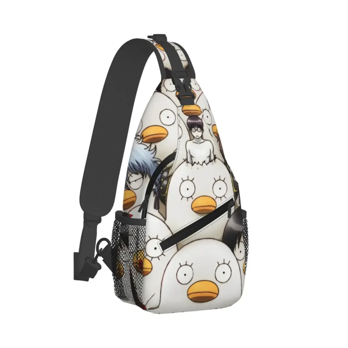 Gintama Adventure Sling Bags Chest Crossbody Shoulder Sling Backpack Travel Hiking Daypacks Science Fiction Comedy Fashion Pack