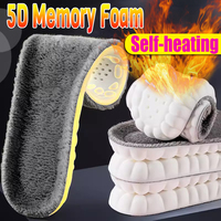 2pcs Self Heated Thermal Insoles for Feet Winter Warm Wool Thermal Memory Foam for Men Women Sports Shoes Self-heating Shoe Pads