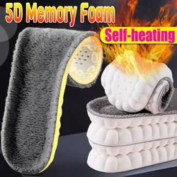 2pcs Self Heated Thermal Insoles for Feet Winter Warm Wool Thermal Memory Foam for Men Women Sports Shoes Self-heating Shoe Pads