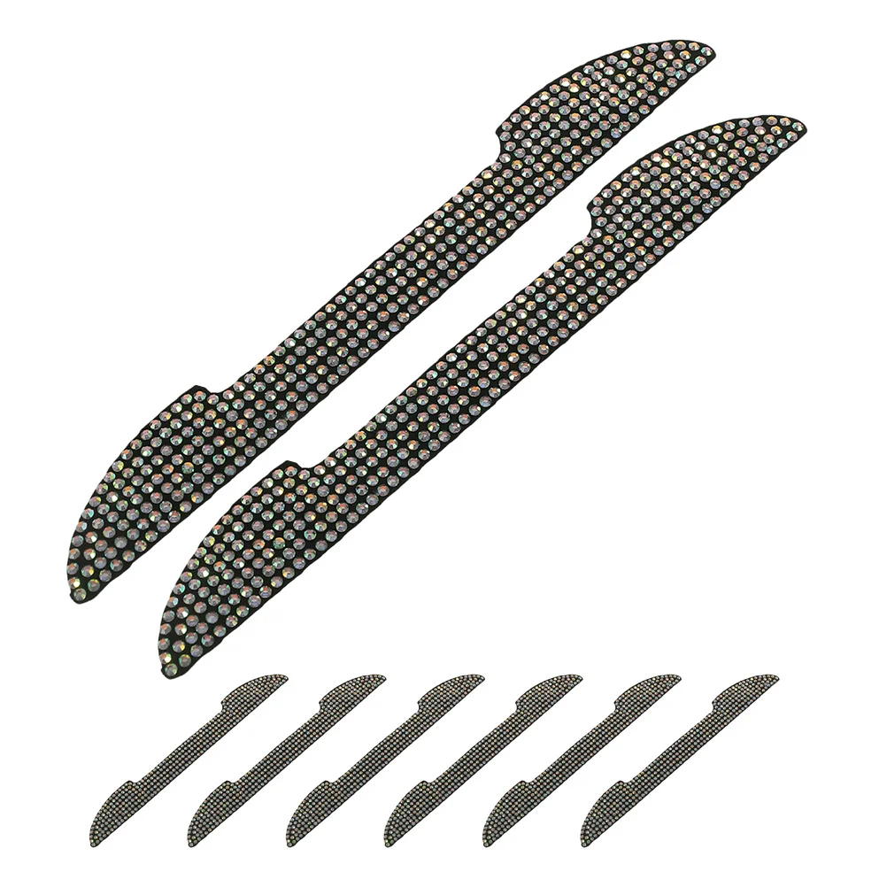 

8pcs Edge Guards Door Bowl Protector Bling Car Accessories Side Mirror Guards Bumper Protectors For Vehicle Car Door Handle