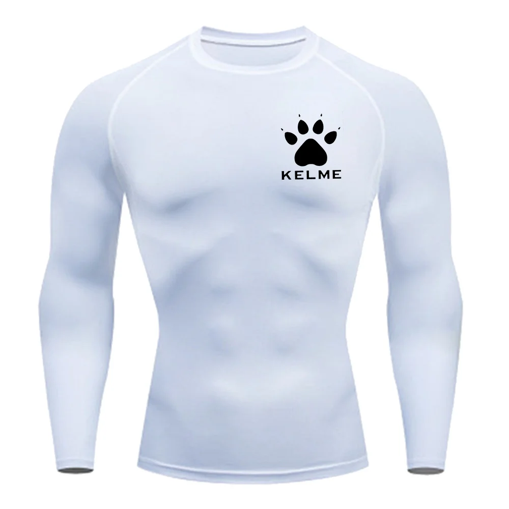 Men High Elastic Running Compression Long Sleeve Tee