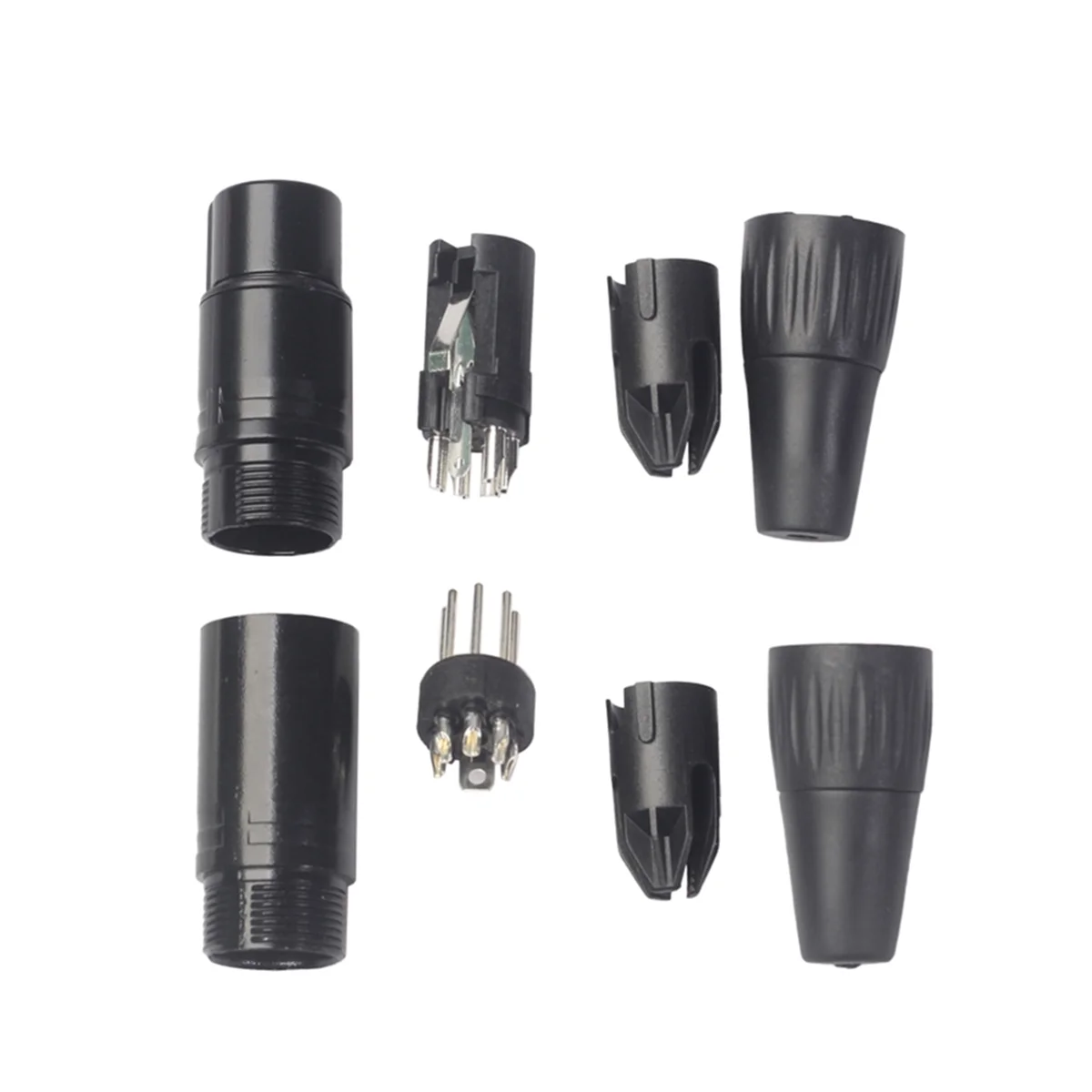 A52T10PCS Spina XLR fai-da-te a 5 pin per saldatura fai-da-te di vari cavi audio, cavi per microfono, cavi DMX XLR 5 pin femmina