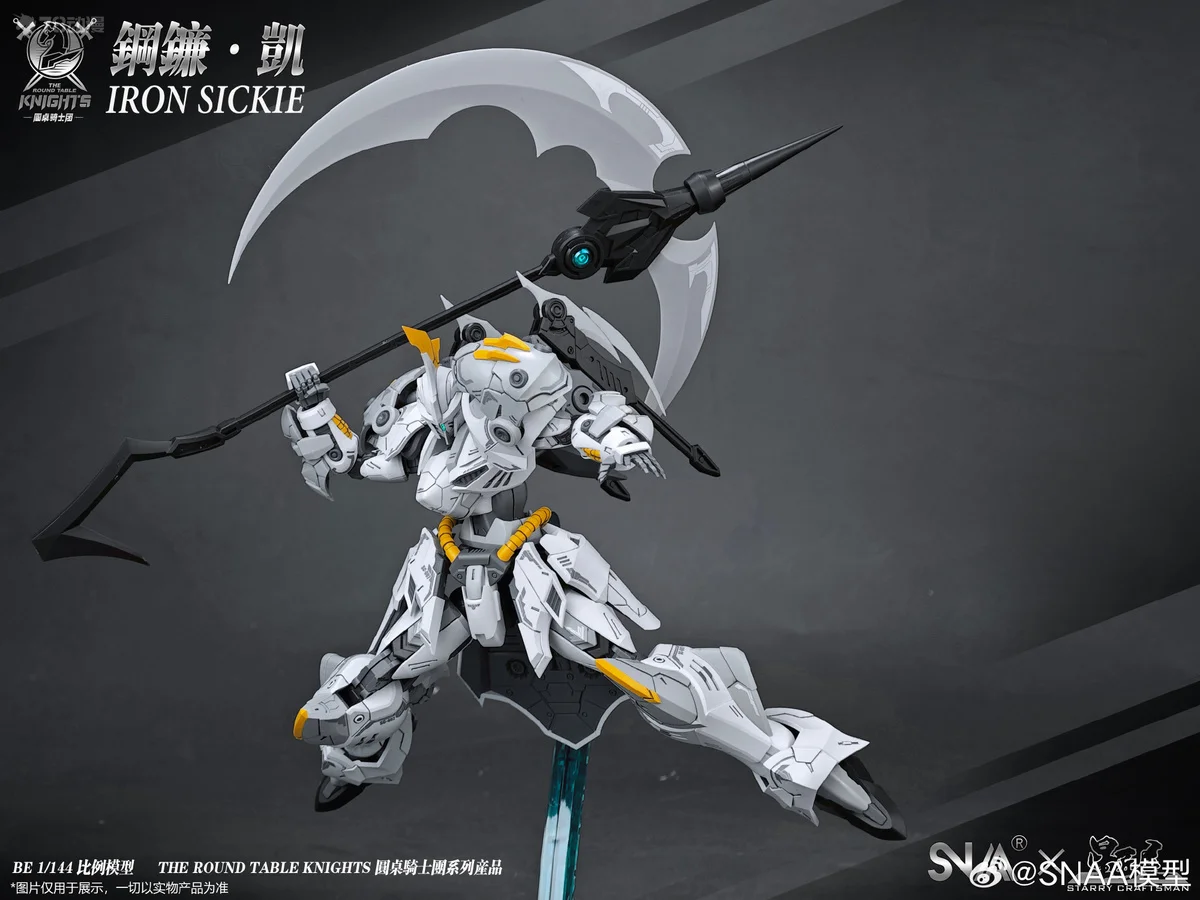 Original GUNDAM SNAA caballeros de la mesa redonda serie SCYTHE · TRIUMPHANT Anime figura de acción modelo de ensamblaje T